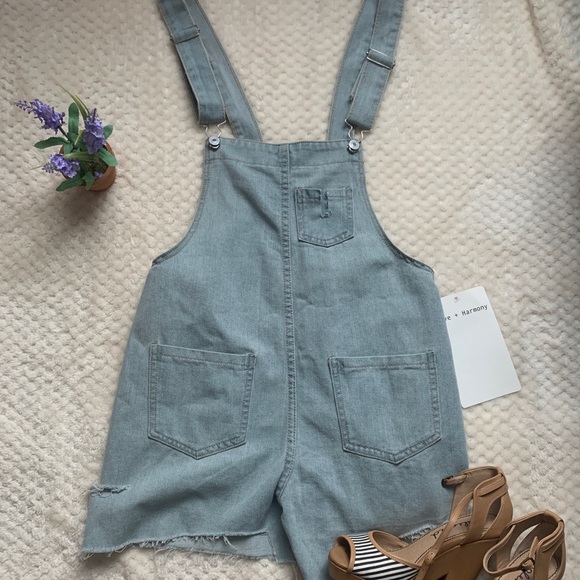 love and harmony Other - denim over all shorts